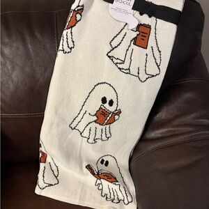 New Viral Halloween Goblin & Ghouls Throw Blanket Ghost Reading Book
